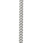 Polished stainless steel Cuban Link Chain shown upclose for detail