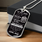 Personalized Gifts For Son| To Son From Dad |  Luxury Military Necklace