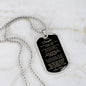 Engraved Dog Tag Necklace for Daughter from Mom | Personalized Keepsake Gift