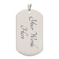 To Son From Dad | Keepsake Military Necklace | Custom Engrave on Back
