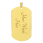 To Son From Dad | Keepsake Military Necklace | Custom Engrave on Back