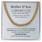 Unbreakable Bond  Mother & Son |Cuban Link Chain | Gift to Son from Mom