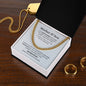 Unbreakable Bond  Mother & Son |Cuban Link Chain | Gift to Son from Mom