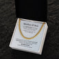 Unbreakable Bond  Mother & Son |Cuban Link Chain | Gift to Son from Mom
