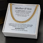 Unbreakable Bond  Mother & Son |Cuban Link Chain | Gift to Son from Mom