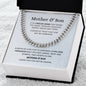 Unbreakable Bond  Mother & Son |Cuban Link Chain | Gift to Son from Mom