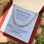 Unbreakable Bond  Mother & Son |Cuban Link Chain | Gift to Son from Mom