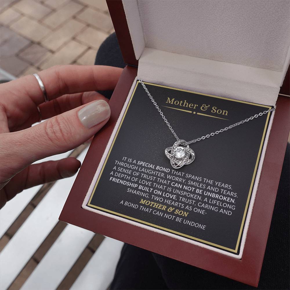 Mother & Son Love Knot Necklace – Meaningful Mother’s Day Gift for Mom