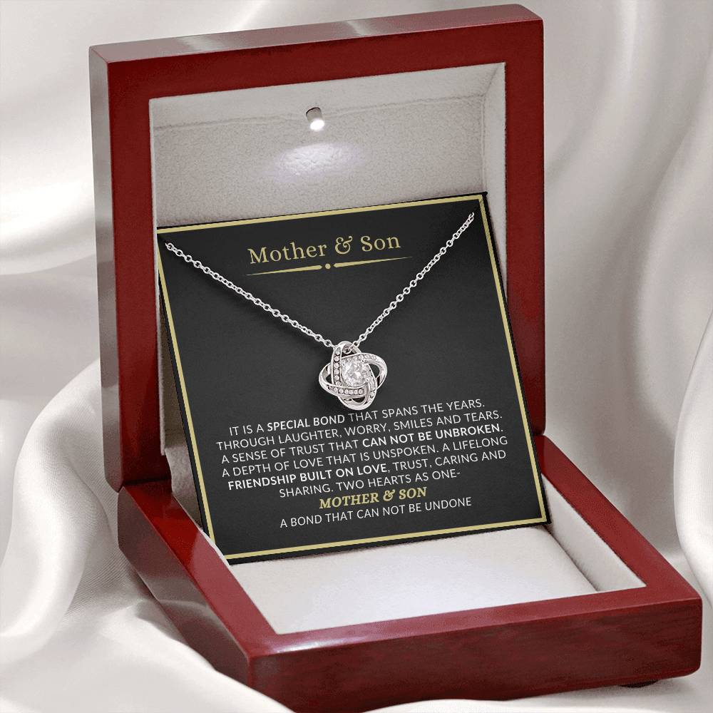 Mother & Son Love Knot Necklace – Meaningful Mother’s Day Gift for Mom