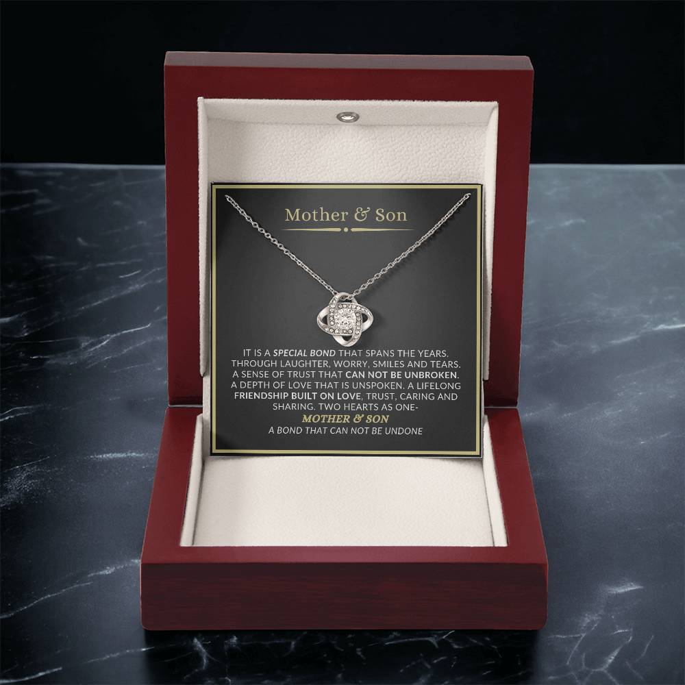 Mother & Son Love Knot Necklace – Meaningful Mother’s Day Gift for Mom