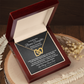 Interlocking Hearts Necklace for Bonus Daughter | Gift from Bonus Dad