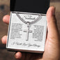 If I Had One Wish | To My Soulmate |  Cuban Chain with Artisan Cross Necklace