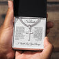 If I Had One Wish | To My Soulmate |  Cuban Chain with Artisan Cross Necklace