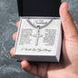 If I Had One Wish | To My Soulmate |  Cuban Chain with Artisan Cross Necklace