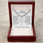 If I Had One Wish | To My Soulmate |  Cuban Chain with Artisan Cross Necklace