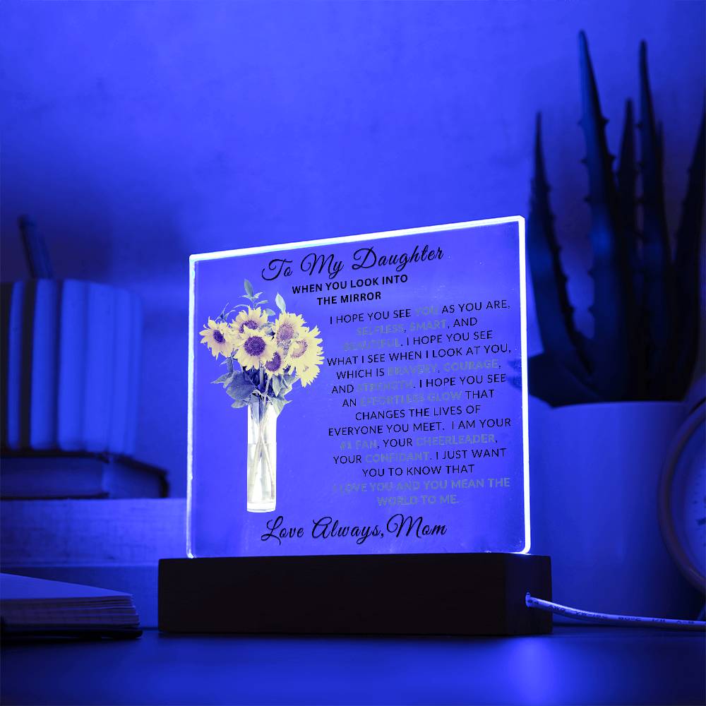 Special Unique Gift For Daughter | LED Acrylic Lamp