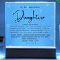 To My Beautiful Daughter | LED Nightlight | Affirmations