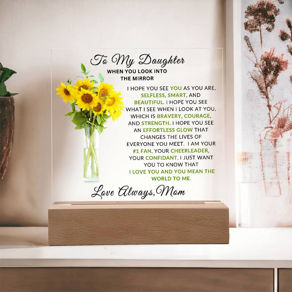 Special Unique Gift For Daughter | LED Acrylic Lamp