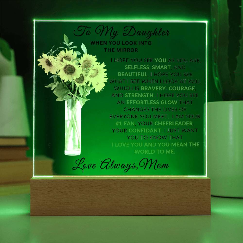 Special Unique Gift For Daughter | LED Acrylic Lamp