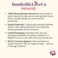 BondedByLoveCo promise explaining personalization checks, jewelry materials, careful packaging, and direct customer support.