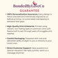BondedByLoveCo Guarantee graphic highlighting personalization assurance, high quality print material, careful packaging, and direct customer support